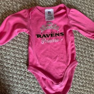 NFL team apparel  Ravens 0-3 month onesie
